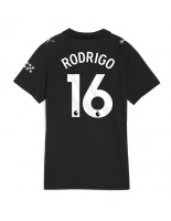 Manchester City Rodri Hernandez #16 Venkovní Dres pro Dámské 2025-26 Krátký Rukáv